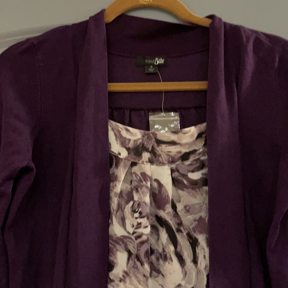 East 5th blouse cardigan 1 piece shirt blouse small NWT - Picture 5 of 7